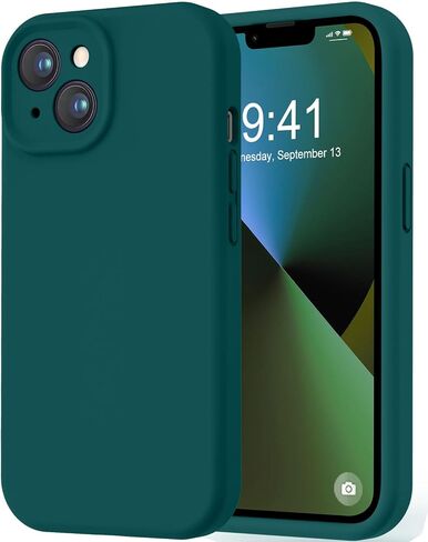 Love 3000 مصمم لحالة iPhone 16 ، السيليكون الممتاز مع [بطانة الألياف الدقيقة المضادة للخلع] علبة هاتفية وقائية مقاومة للصدمات للرجال للنساء 6.1 "، أسود in Saudi Arabia