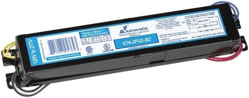 فيليبس Advance ICN-2P32-N الصابورة الإلكترونية، مصابيح T8، إضاءة 120/277 فولت، أسود in Saudi Arabia