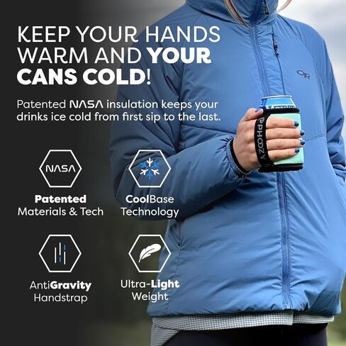 PHOOZY Insulated Can Cooler for 12 oz Cans - Patented Drink Sleeve with NASA-Inspired Technology - Keeps Beer, Soda & Sparkling Water Cold Longer - Lightweight Outdoor Can Holder - Black Camo in Saudi Arabia
