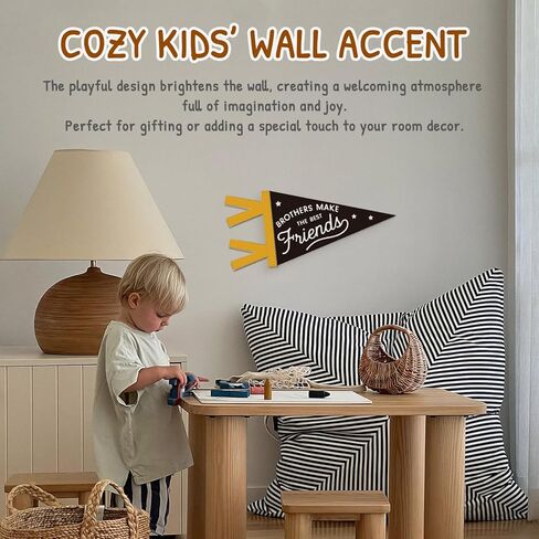 ديكور غرفة الأولاد، جدار طفولته طويل الأمد معلق على الحائط راية العلم، ديكورات حائط محايدة عصرية للأولاد الصغار غرفة نوم الأطفال غرفة اللعب ديكور in Kuwait