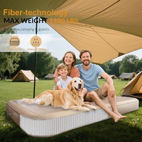 Bluewell Air Mattress Inflatable Bed – Built-in Pump, Quick Inflate & Deflate, Durable & Lightweight, Perfect for Camping, Travel, and Guest Use – Twin in Saudi Arabia