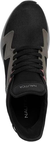 Nautica Men’s Lightweight Casual Athletic Lace‑Up Sneakers – Breathable Knit & Vegan Leather Upper, Cushioned Insole & Rubber Outsole, All‑Day Comfort Walking Shoes - Theodoor in Saudi Arabia