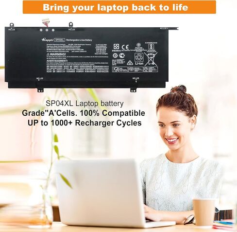 KB06XL 902499-855 Battery Replacement for HP Spectre X360 15 15-BL1XX 15-BL0XX 15-Bl012DX 15-BL002XX 15T-BL000 15T-BL100 15-bl012dx Series for hp Spectre x360 Battery in Saudi Arabia