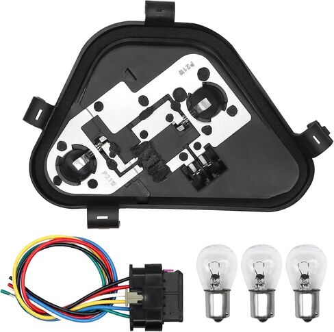 Right Passenger Side Rear Tail Light Lamp Holder Bracket Socket Panel with Harness and Bulbs Compatible with BMW 3 Series 320i 328i 335i 328d 2012 2013 2014 2015 Replace 63217313044 in Saudi Arabia