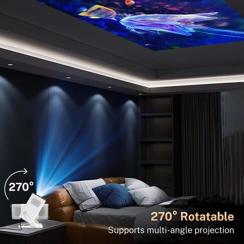 Projector Smart Android OS ، محلي 1080 بكسل كامل الدعم 4K الدعم 12000 ، التطبيقات المدمجة ، FOCUSER ELECTRY و AUTO KEYSTONE PORPERATION مع Dolby Sound ، WiFi & Bluetooth ، متوافق مع iOS/HDMI in Kuwait