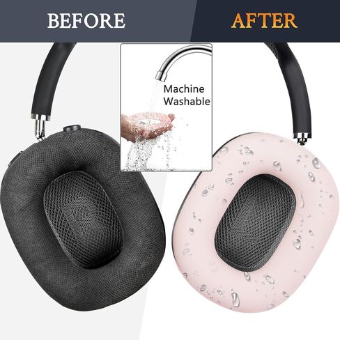مجموعة حماية Soulwit لـ AirPods Max ، غطاء عقال + حامي Case Protector + غطاء أذن السيليكون ، ملحق مقاوم للعروع ، قابلة للغسل بسهولة ، مضاد للخلع (أسود) in Saudi Arabia