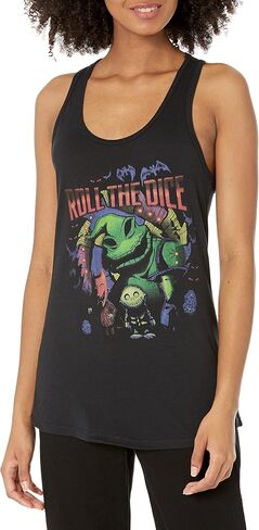 Women's The Nightmare Before Christmas Halloween Oogie Roll The Dice Racerback Tank Top in Saudi Arabia