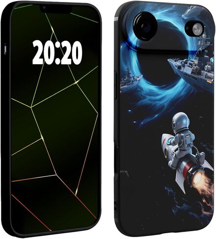 علبة هاتف رائد فضاء لطيف لـ iPhone XR Case للأولاد ، تصميم Cool Cartoon Rocket Design الفاخرة على غطاء حماية الكاميرا المتوافق مع حالات iPhone XR in Kuwait