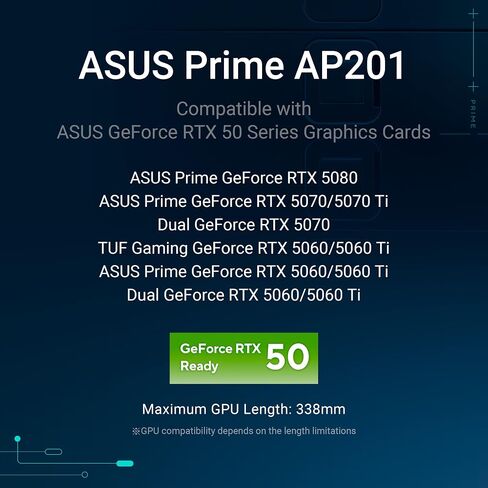 ASUS Prime AP202 ARGB Black mATX case with Fully Tempered Curved Glass, Supports Graphics Cards up to 420mm Long, 360mm Long radiators, Easy-Detach Rail, Patented Slot Vent, Built-in Three ARGB Fans in Saudi Arabia