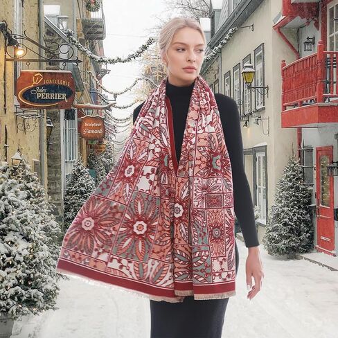 Scarf for Women Pashmina Blanket Shawls and Wraps Winter Warm Scarves in Saudi Arabia