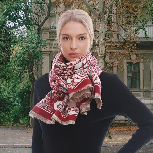 Scarf for Women Pashmina Blanket Shawls and Wraps Winter Warm Scarves in Saudi Arabia