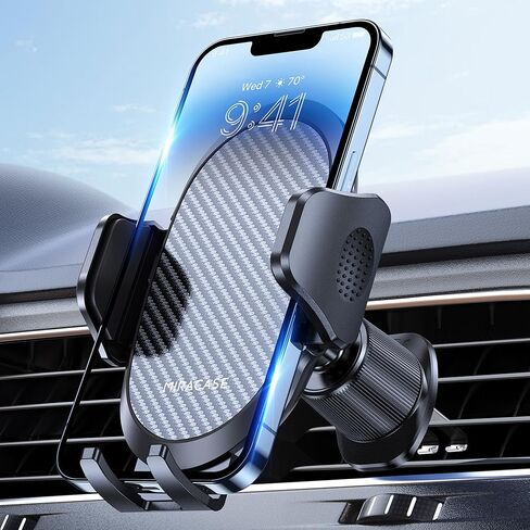 Miracase Phone Holders for Your Car with Metal Hook Clip, Air Vent Cell Phone Stand Car Mount,Automobile Cradle Fit for All Smartphones(2 Pack) in Saudi Arabia