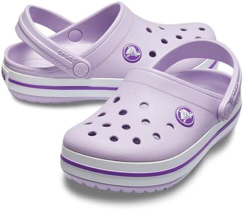 Crocs Kids Crocband Clogs, White Holiday, 13 Little Kid in Kuwait