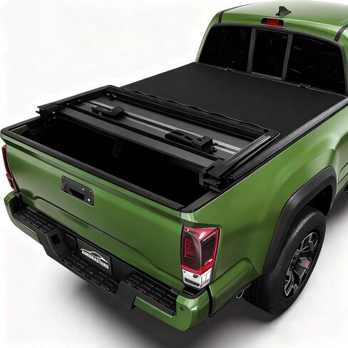 Soft Tri Fold Truck Bed Tonneau Cover Compatible with 2020-2025 Jeep Gladiator JT 5FT Bed (60.3") |For Models With or Without The Trail Rail System| in Kuwait