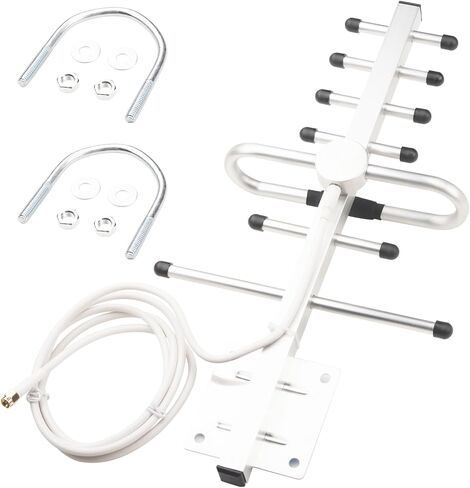 Boobrie Dual Band 2.4g/5.8g 8dbi yagi الهوائي في الهواء الطلق هوائي اتجاهي مع RP-SMA أنثى RG58 Cable 4.92 قدم مكسب عالية 13 هوائي WiFi لبطاقة شبكة التوجيه wifi معزز إشارة wifi in Saudi Arabia