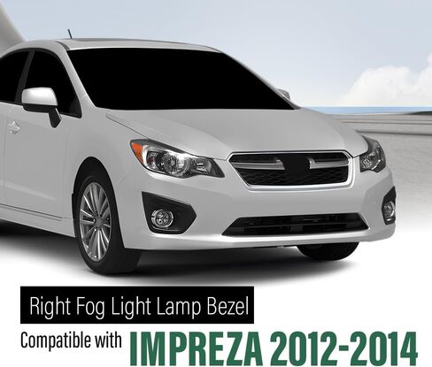 LQI Front Bumper Fog Light Covers Bezel Pair Compatible with Subaru WRX & WRX STI 2015-2017, Fit Models With Fog Lamps 57731VA010, 57731VA000 Black Fog Light Bezels in Saudi Arabia
