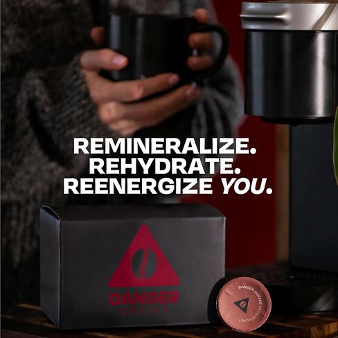Danger Coffee by Dave Asprey ، reminizalized ، agm free and lab pods compostable bods | 12 قرون in Saudi Arabia