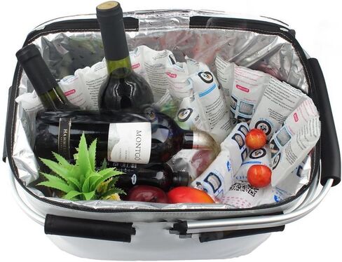 عربات ثلج جافة عالمية للشحن والمبردات ، شحن صفائح الجليد للمبردات القابلة لإعادة الاستخدام ، الجليد الجاف طويل الأمد لشحن الطعام ، حافظ على شرب الطعام البارد ، 17 '× 9.3' '96 خلية in Kuwait