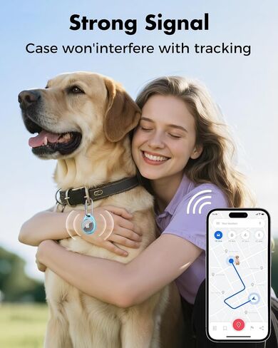 UNBREAKcable Holder for Apple AirTag-4 Pack [Fit Tightly Design] [Easy to Install] [Hold AirTag Securely] Waterproof TPU Shell Protective Case with Duty 304 Stainless Steel Keychain for Backpacks/Pets in Saudi Arabia