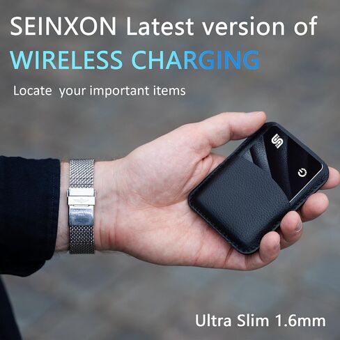 Ultra-Thin Find My Card Tracker with NFC Digital Business Card, Apple Find My Network Integrated(iOS Only), Wireless Charging & 6-Month Battery, IP68 Waterproof, Wallet & Bag in Saudi Arabia
