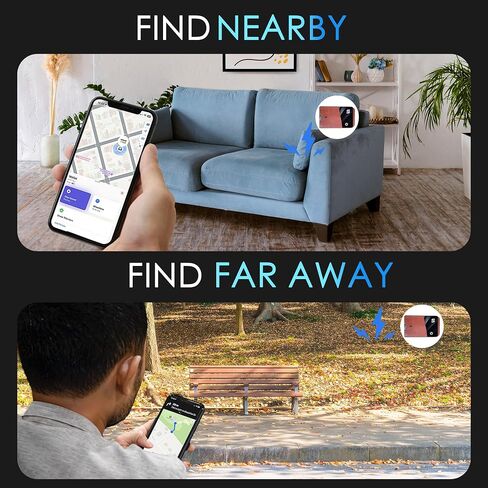 Ultra-Thin Find My Card Tracker with NFC Digital Business Card, Apple Find My Network Integrated(iOS Only), Wireless Charging & 6-Month Battery, IP68 Waterproof, Wallet & Bag in Saudi Arabia