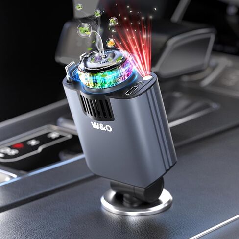 W & O Car Charger Fast Charging for iPhone，Retractable car charger with Aromatherapy and Starlight,69W 5 in 1 Fast Charging Car Charger,Car Charger Adapter for iPhone 17/16/15 Pro Max, Galaxy S25(Red) in Kuwait