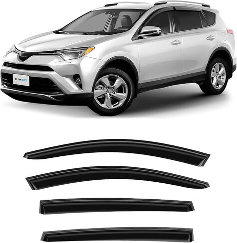واقيات مطر متينة بشكل لا يصدق من CLIM ART لسيارة Subaru Outback 2015-2019، عاكسات النوافذ الأصلية بشريط لاصق، عاكس فتحة التهوية، أقنعة النوافذ، ملحقات السيارة، 6 قطع. - 515034 in Kuwait
