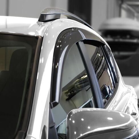 واقيات مطر متينة بشكل لا يصدق من CLIM ART لسيارة Subaru Outback 2015-2019، عاكسات النوافذ الأصلية بشريط لاصق، عاكس فتحة التهوية، أقنعة النوافذ، ملحقات السيارة، 6 قطع. - 515034 in Kuwait