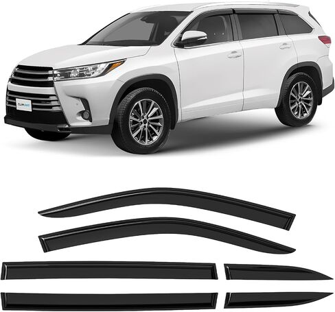 واقيات مطر متينة بشكل لا يصدق من CLIM ART لسيارة Subaru Outback 2015-2019، عاكسات النوافذ الأصلية بشريط لاصق، عاكس فتحة التهوية، أقنعة النوافذ، ملحقات السيارة، 6 قطع. - 515034 in Kuwait