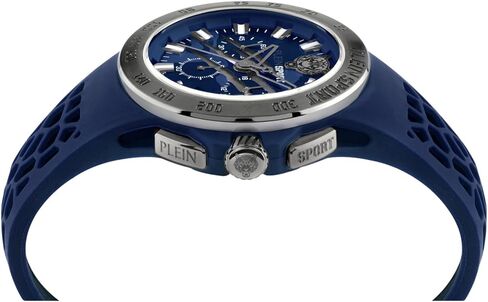 Plein Sport Thunderstorm Chrono Collection Luxury Mens Watch Timepieces with a Black Strap Featuring a Gun Case and a Camo Dial in Saudi Arabia