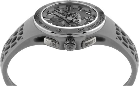 Plein Sport Thunderstorm Chrono Collection Luxury Mens Watch Timepieces with a Black Strap Featuring a Gun Case and a Camo Dial in Saudi Arabia