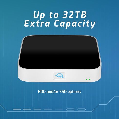 OWC (Enclosure only) miniStack STX, Upgradeable Expansion Solution and Thunderbolt Hub/Mini Dock with 3 Extra TB4 Ports. for Mac Studio, Mac mini and Other Devices. Matte Black in Saudi Arabia