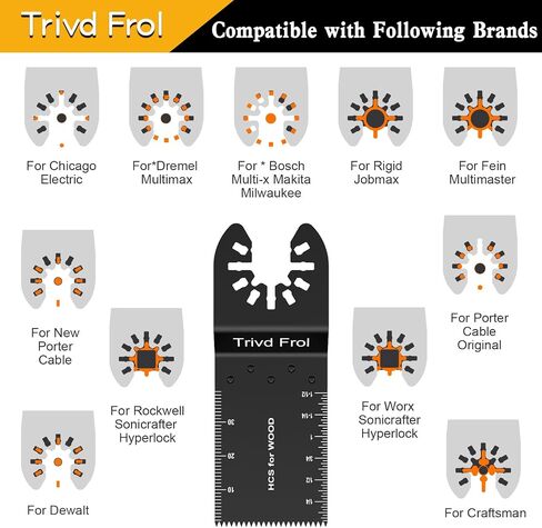 15PCS Titanium Oscillating Multitool Blades, Oscillating Saw Blades Metal Cutting for Nails Wood Plastic and Hard Material Oscillating Tool Blades Kit fit Dewalt Rockwell Milwaukee Makita Bosch in Saudi Arabia