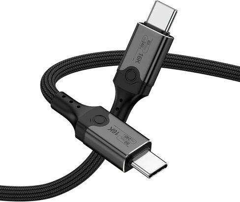 40Gbps Thunderbolt 4 Cable 1.6ft with 8K Video and 240W Charging - 0.5m, Compatible with USB4, Thunderbolt 3 Cable and USB-C in Saudi Arabia