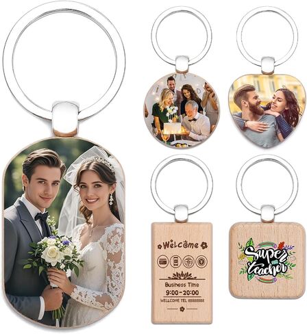 Custom Personalized Wooden Keychain Bulk, Carved & Printing Wood Keychains for School/Family/Promotion/Company Event in Saudi Arabia