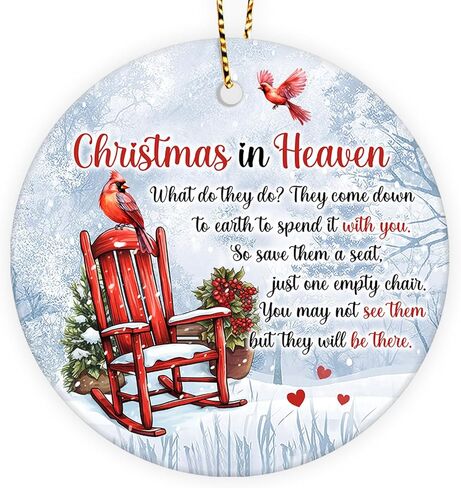 1pc 2 Side Printed We'll Be Friends Ceramic Ornament 2025, Heart-Shaped Christmas Tree, Cute Keepsake Decoration in Saudi Arabia