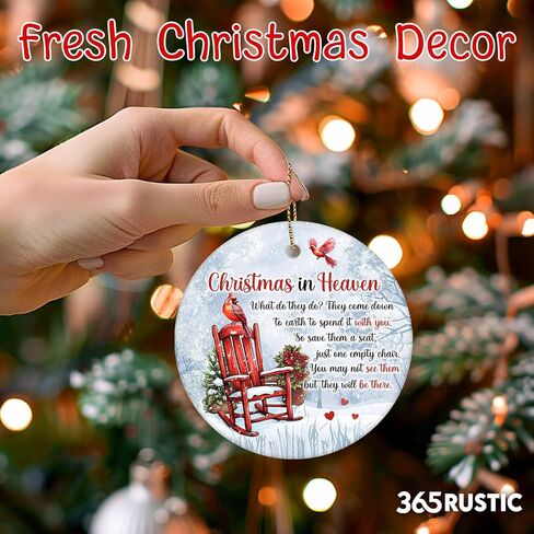1pc 2 Side Printed We'll Be Friends Ceramic Ornament 2025, Heart-Shaped Christmas Tree, Cute Keepsake Decoration in Saudi Arabia