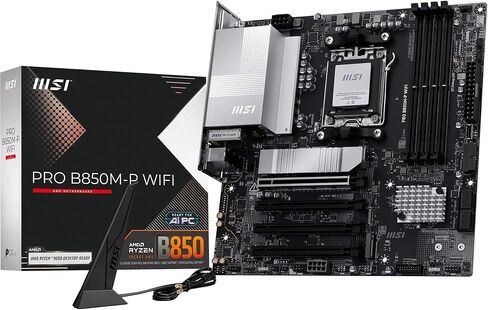 MSI B850 Gaming Plus WiFi PZ Motherboard ، ATX - يدعم AMD Ryzen 9000/8000/7000 معالجات ، AM5 - DDR5 Boost 8200+ MT/S (OC) ، PCIE 5.0 X16 ، M.2 Gen5 ، Wi -Fi 7 ، 5G LAN in Saudi Arabia