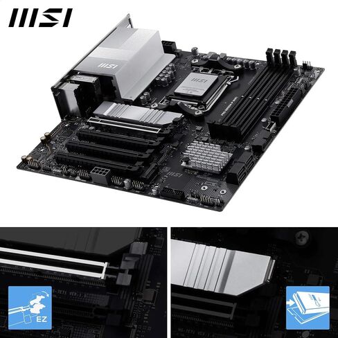 MSI B850 Gaming Plus WiFi PZ Motherboard ، ATX - يدعم AMD Ryzen 9000/8000/7000 معالجات ، AM5 - DDR5 Boost 8200+ MT/S (OC) ، PCIE 5.0 X16 ، M.2 Gen5 ، Wi -Fi 7 ، 5G LAN in Saudi Arabia