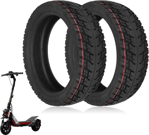 إطار بدون أنبوب مقاس 11 بوصة 70/60-7.5 لملحقات Segway Ninebot MAX G3/ZT3/ZT3 Pro Kicscooter، إطار مطاطي عالي التحمل مقاوم للانفجار، استبدال العجلة الأمامية الخلفية، عبوة واحدة in Kuwait