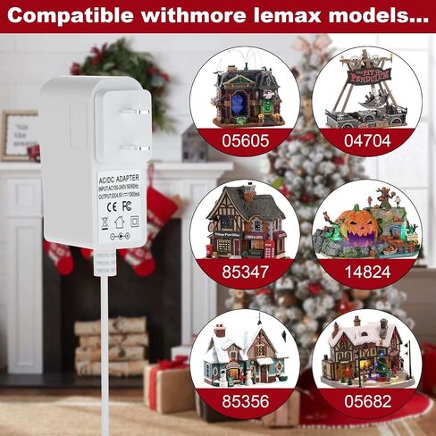 محول الطاقة 4.5 فولت ، لأضواء عيد الميلاد Lemax وملحقات الإضاءة في عيد الهالوين: 64517 74269 74274 674707 74295 84428 44242 94565 94566 94527 94563 94564 44241 (2 Outports Conclostors) in Saudi Arabia
