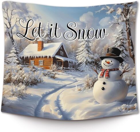 XLDLIOO Winter Christmas Tree Wall Tapestry, Moody Winter Xmas Wall Tapestry Hanging for Bedroom, Country Farmhouse Christmas Tree Holiday Tapestries Decor Art for Home Living Room 50x60in in Saudi Arabia