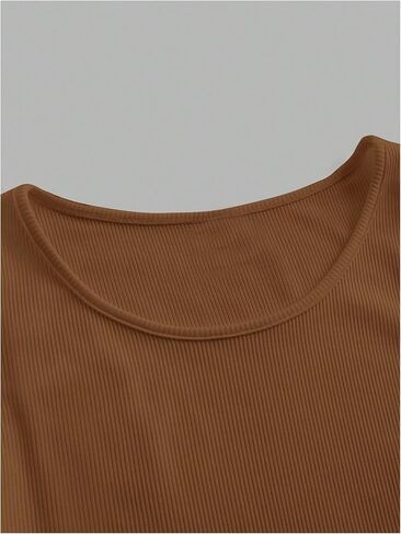 WDIRARA Women's 2 Pack Tank Tops Crew Neck Sleeveless Basic Fitted Tops in Saudi Arabia