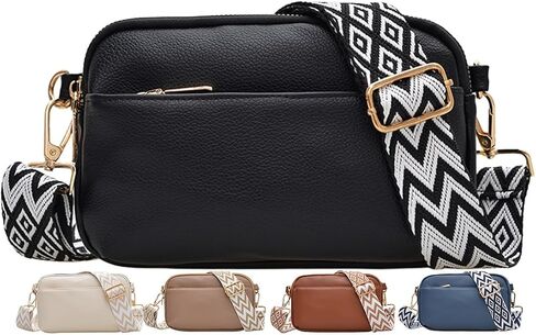 Crossbody Bags for Women, Vegan Leather Shoulder Handbags，Purses for Women with Adjustable Wide Strap in Saudi Arabia