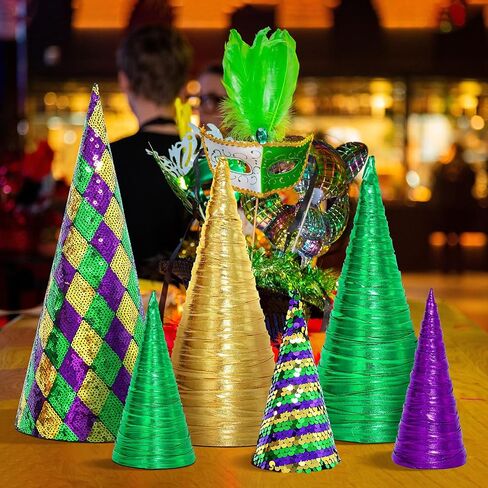 6 Pcs 12" 10" 6" Fall Autumn Christmas Trees Decor 3D Mini Corn Thanksgiving Trees Fall Velvet Cone Tree Tabletop Centerpieces for Autumn Harvest Kitchen Mantle Home Wedding Party Decoration in Saudi Arabia
