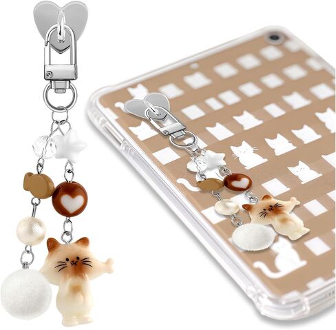Charm Chains for Kindle, Cute Y2k Aesthetic E-reader Cell Phone Charm Accessories Kawaii Vintage Pink Bow Star Heart Pendant for Kindle E-reader Phone Bag Purse Charm Gift for Book Lovers Women in Saudi Arabia