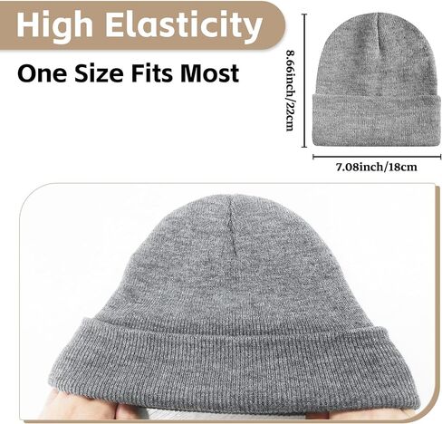 Winter Beanie Knit Cuffed Silk Lining Hats Warm Beanies for Women Men (White with Satin Lined) in Saudi Arabia