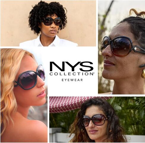 NYS Collection Oversized Vintage 'Jackie O' Sunglasses – Retro Chic Iconic Shades for Women,100% UV Protection in Saudi Arabia