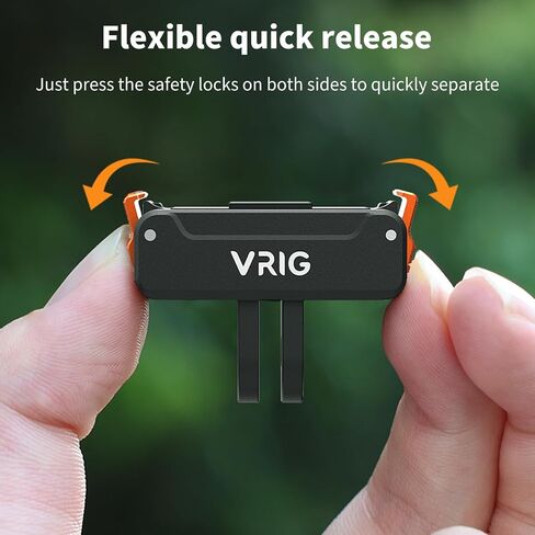 VRIG Magnetic Quick Release Adapter Mount Base for DJI Osmo Action 5 Pro / 4/3 / Osmo 360, Quick-Release Tripod Accessories (1/4 Thread Mount) in Saudi Arabia
