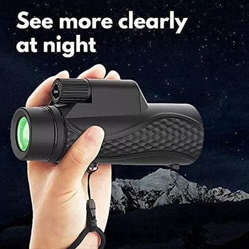 Telescope 12x42 Monocular Telescope for Adults Bak4 Prism Waterproof Telescope Super Telephoto Zooms Monocular Telescope for Birdwatching Hiking Camping in Saudi Arabia